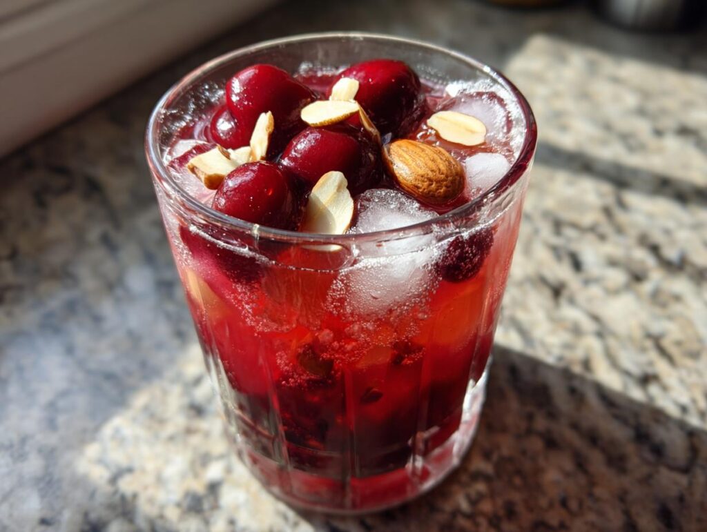 Cherry Almond Holiday Cocktail