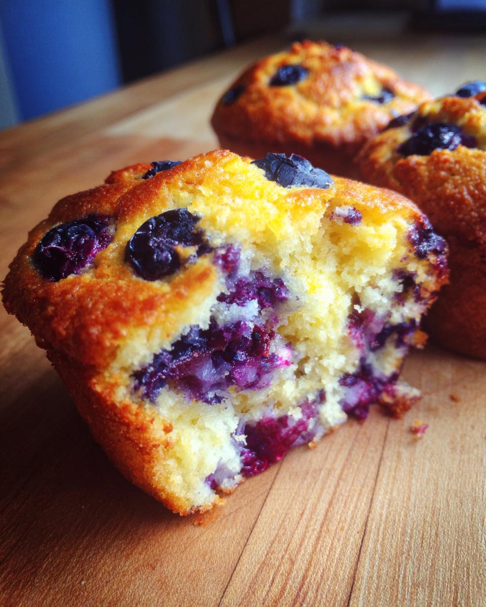 Blueberry Oatmeal Muffins - detail 1