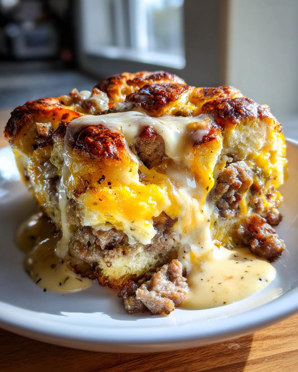 Biscuits and Gravy Breakfast Casserole - detail 2