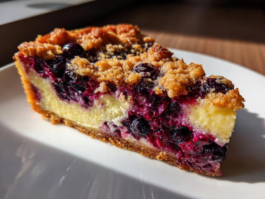 Blueberry Crumble Cheesecake