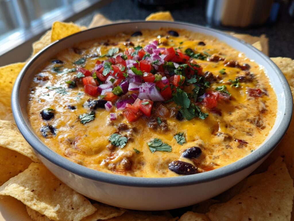 Cheese Dip with Ground Beef