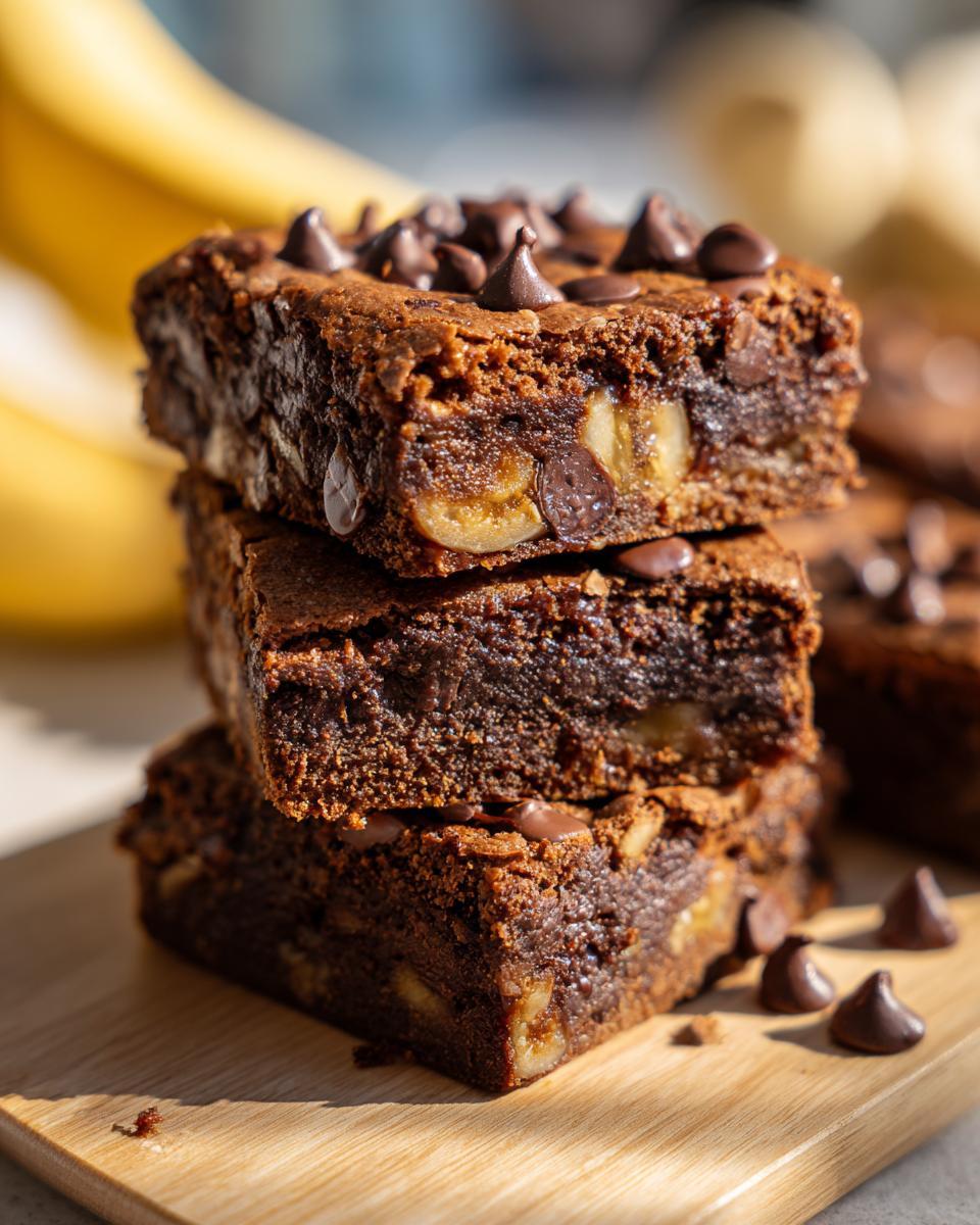 Chunky Monkey Brownies - detail 2