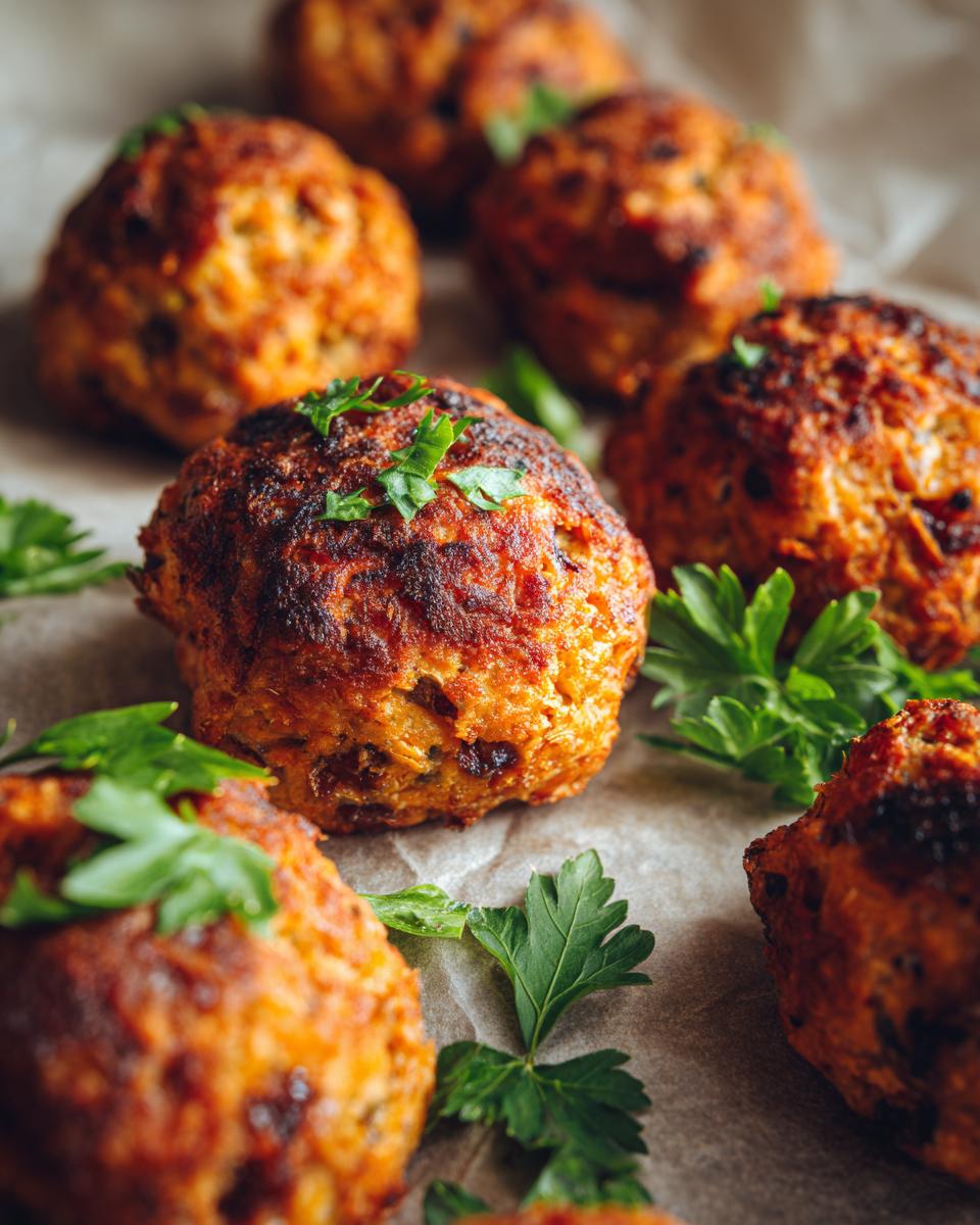 Cranberry & Turkey Stuffing Balls - detail 2