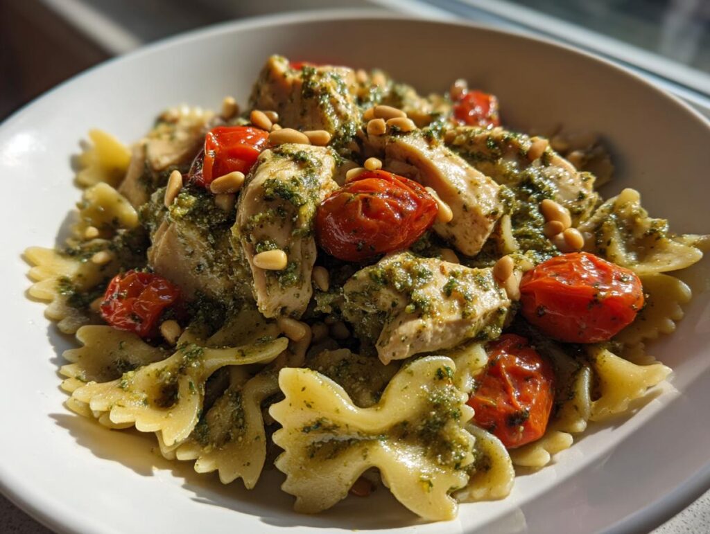 Creamy Chicken Pesto Pasta