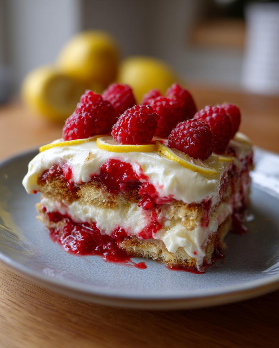 Fresh Raspberry Tiramisu - detail 1