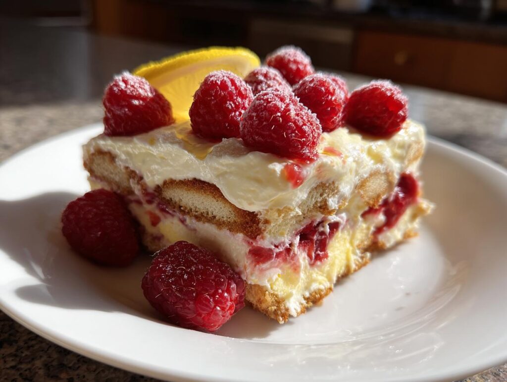 Fresh Raspberry Tiramisu