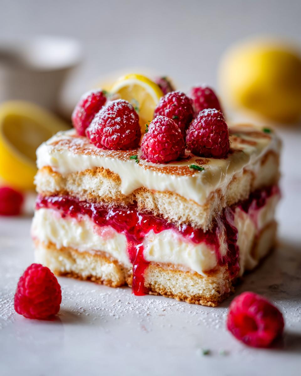 Fresh Raspberry Tiramisu - detail 2