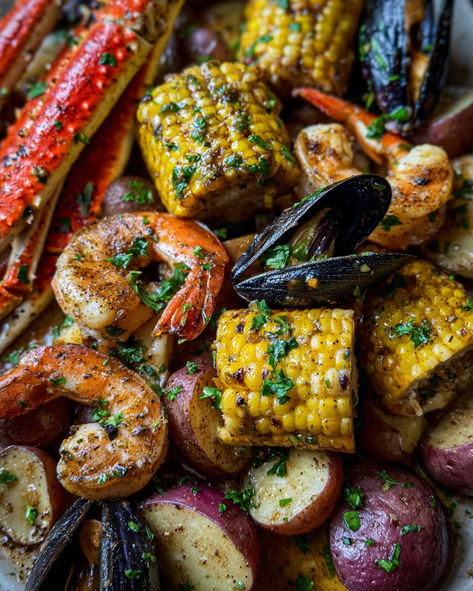 Homemade Cajun Seafood Boil Recipe with Spicy Garlic Butter - detail 2