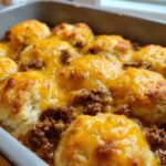 Sloppy Joe Biscuit Casserole