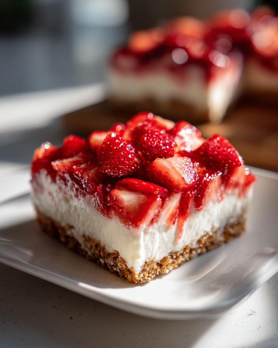 Strawberry Pretzel Salad - detail 1