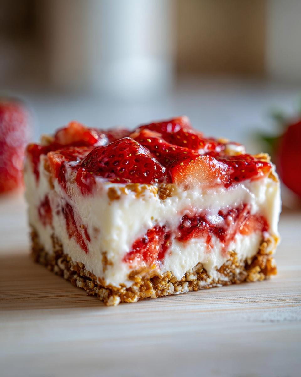 Strawberry Pretzel Salad - detail 2
